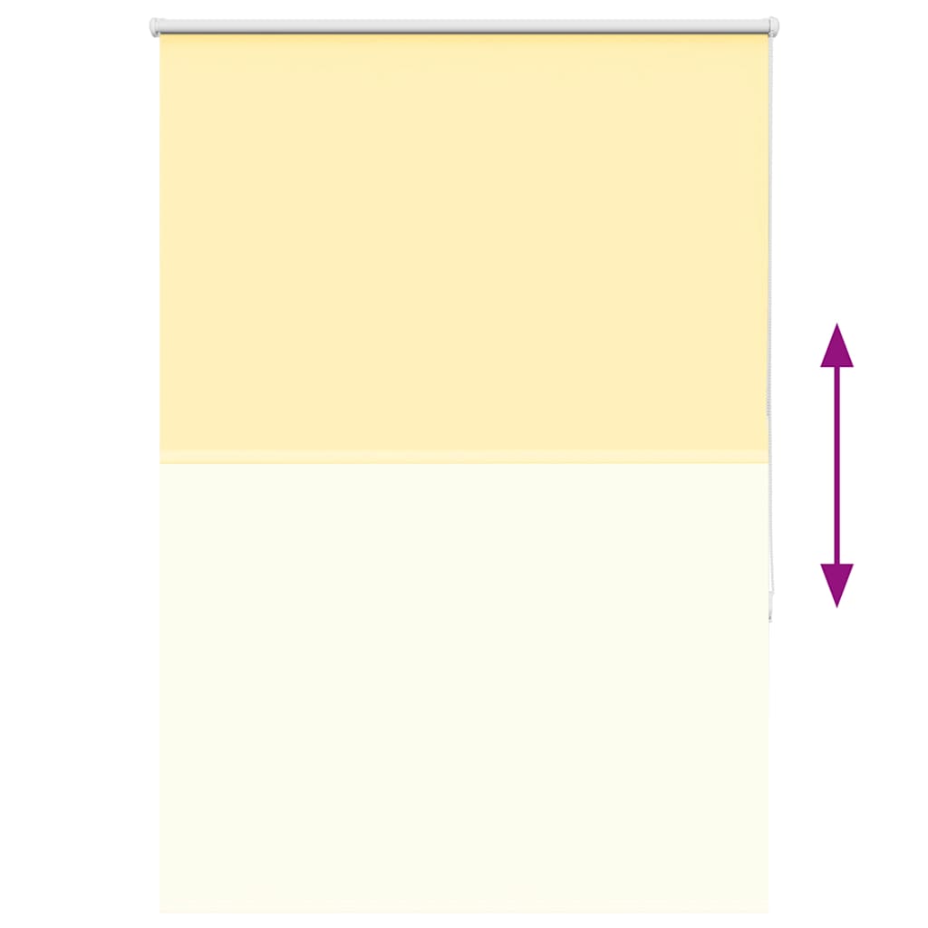 vidaXL Verdunkelungsrollo Gelb 90x130 cm Stoffbreite 85,7 cm Polyester