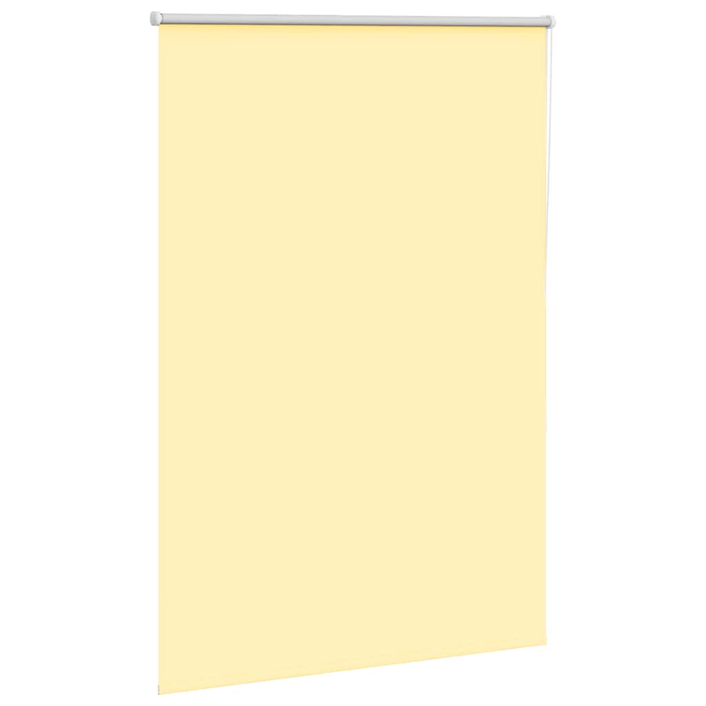 vidaXL Verdunkelungsrollo Gelb 100x130 cm Stoffbreite 95,7cm Polyester