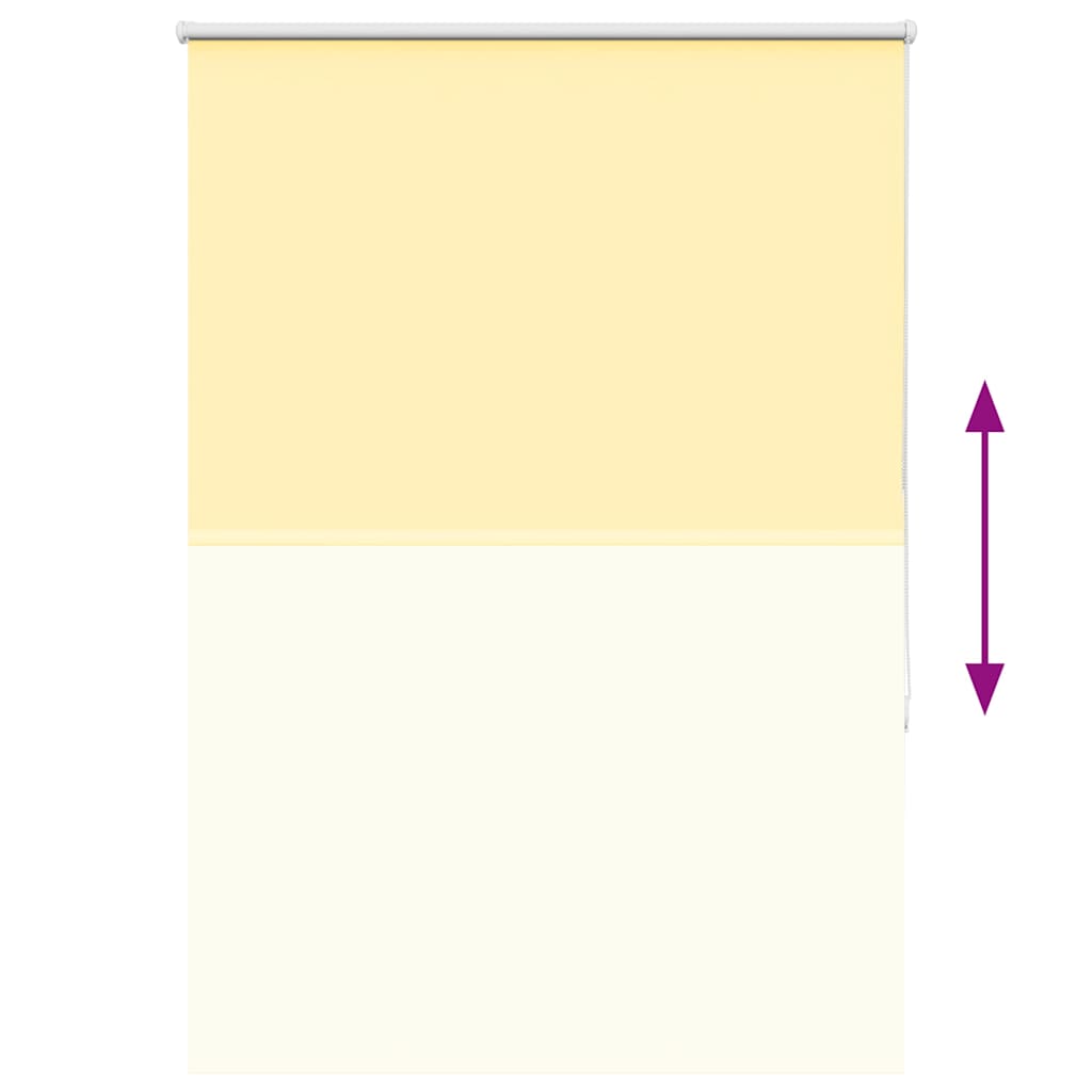 vidaXL Verdunkelungsrollo Gelb 115x130cm Stoffbreite 110,7cm Polyester