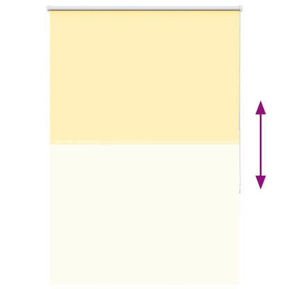 vidaXL Verdunkelungsrollo Gelb 115x130cm Stoffbreite 110,7cm Polyester