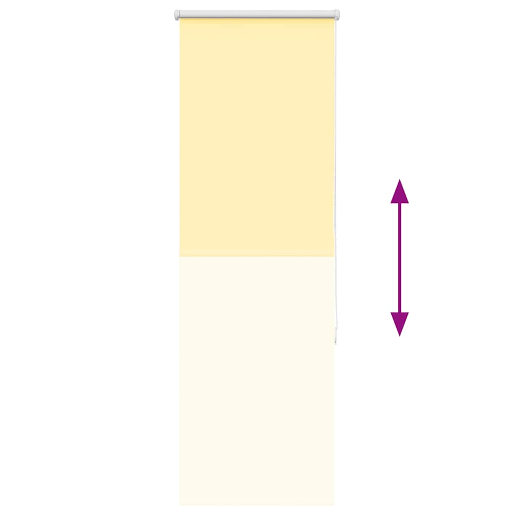 vidaXL Verdunkelungsrollo Gelb 40x150cm Stoffbreite 35,7cm Polyester