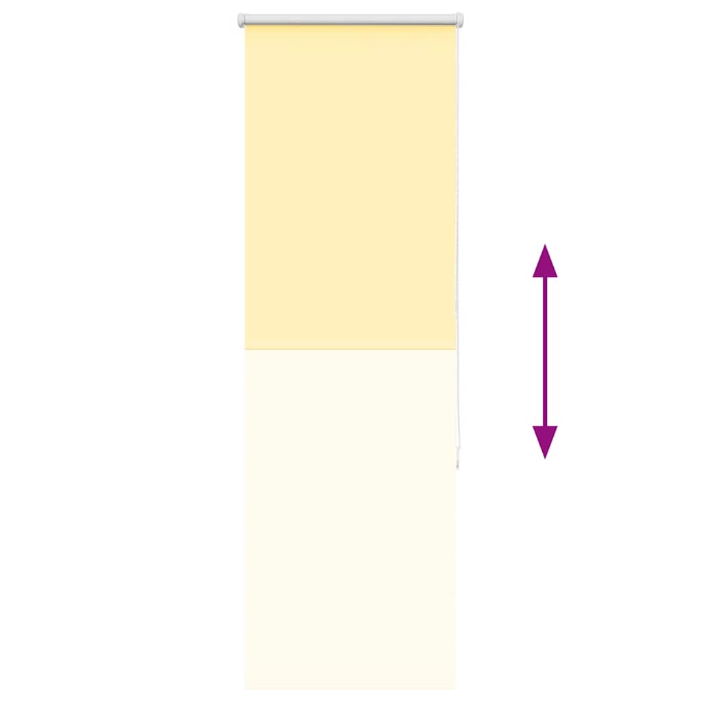 vidaXL Verdunkelungsrollo Gelb 50x150 cm Stoffbreite 45,7 cm Polyester