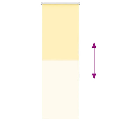 vidaXL Verdunkelungsrollo Gelb 55x150 cm Stoffbreite 50,7 cm Polyester