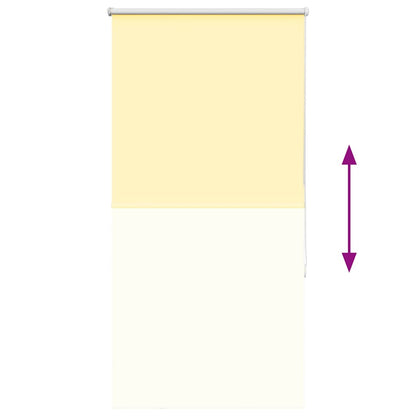 vidaXL Verdunkelungsrollo Gelb 75x150 cm Stoffbreite 70,7 cm Polyester