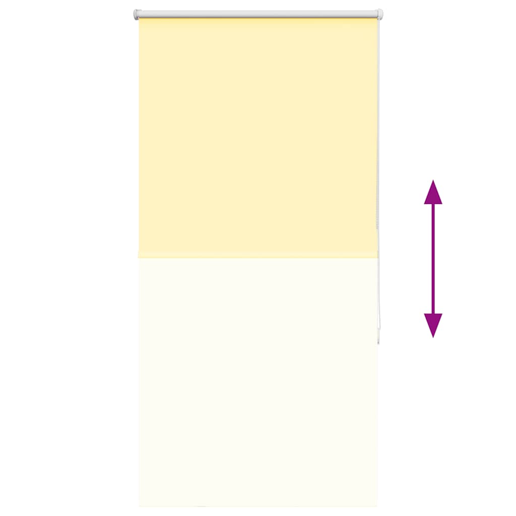 vidaXL Verdunkelungsrollo Gelb 80x150 cm Stoffbreite 75,7 cm Polyester