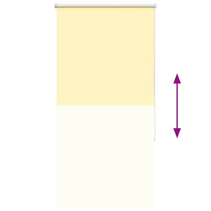vidaXL Verdunkelungsrollo Gelb 85x150 cm Stoffbreite 80,7 cm Polyester