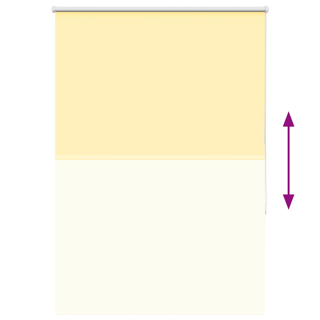 vidaXL Verdunkelungsrollo Gelb 100x150cm Stoffbreite 95,7 cm Polyester