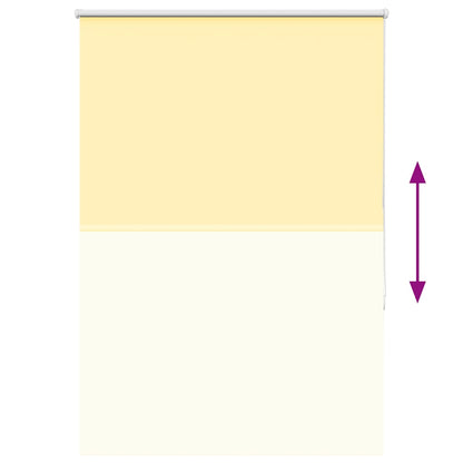 vidaXL Verdunkelungsrollo Gelb 100x150cm Stoffbreite 95,7 cm Polyester