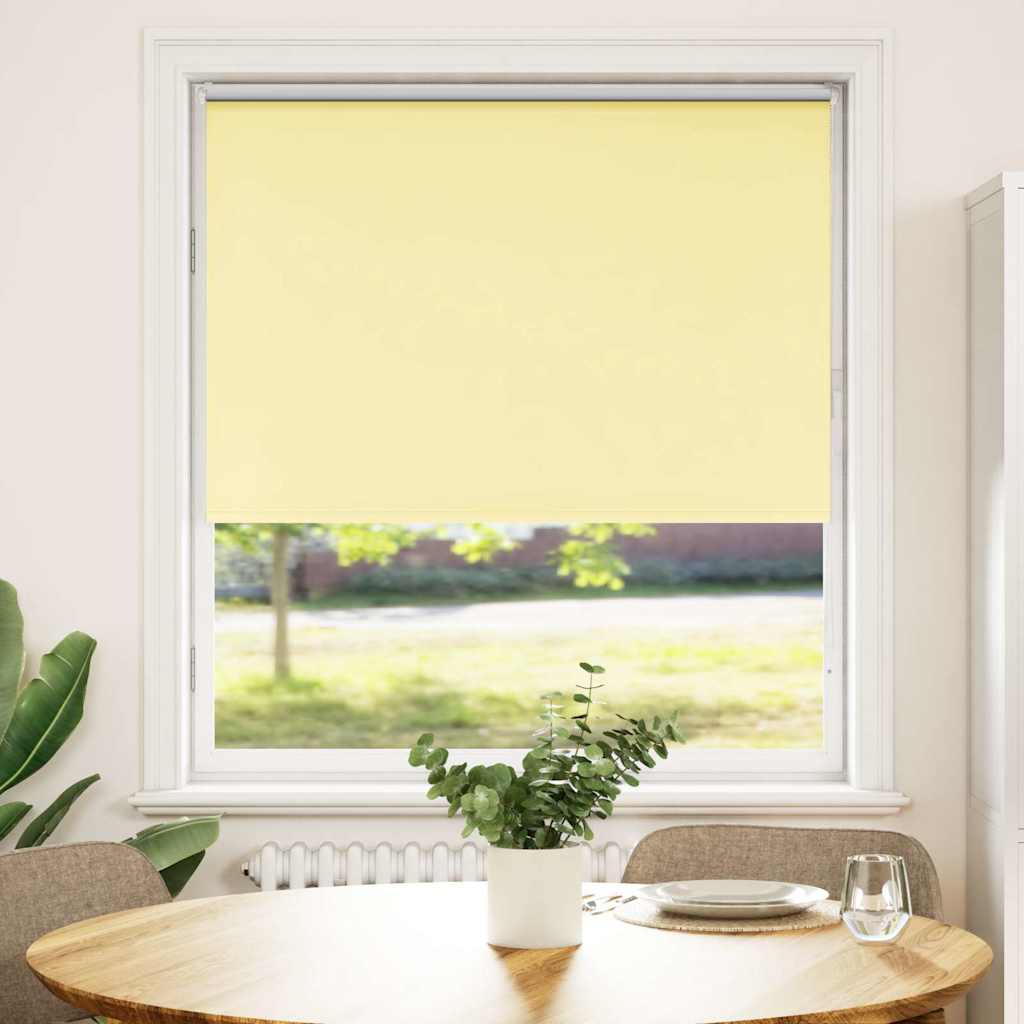 vidaXL Verdunkelungsrollo Gelb 105x150cm Stoffbreite 100,7cm Polyester