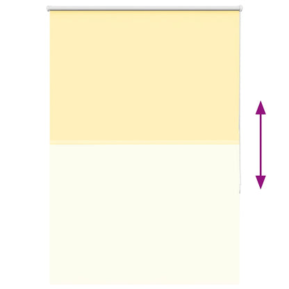 vidaXL Verdunkelungsrollo Gelb 115x150cm Stoffbreite 110,7cm Polyester