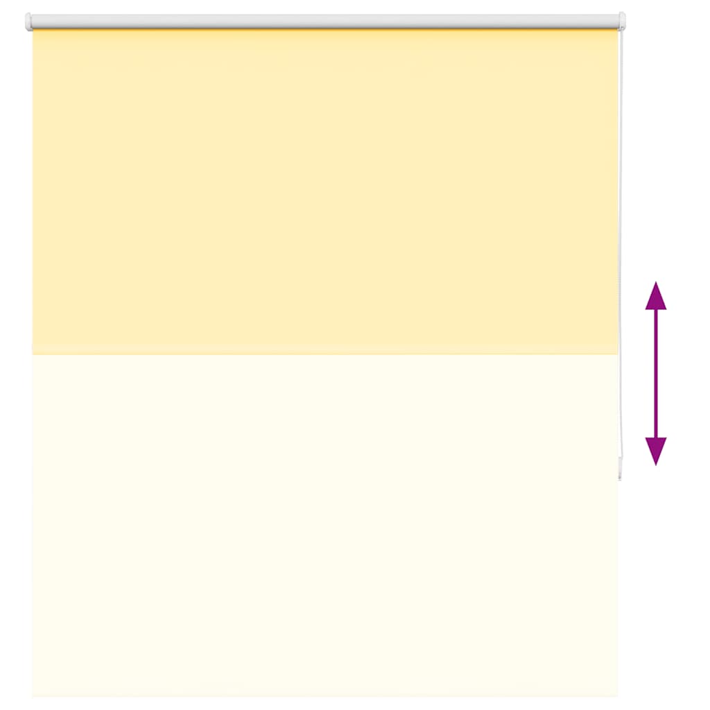 vidaXL Verdunkelungsrollo Gelb 135x150cm Stoffbreite 131,6cm Polyester