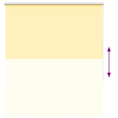 vidaXL Verdunkelungsrollo Gelb 135x150cm Stoffbreite 131,6cm Polyester