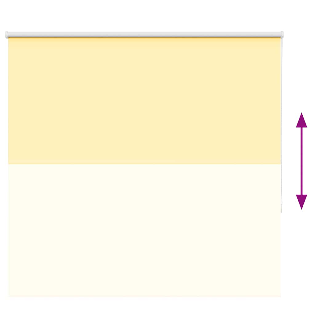 vidaXL Verdunkelungsrollo Gelb 160x150cm Stoffbreite 156,6cm Polyester