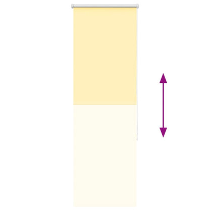 vidaXL Verdunkelungsrollo Gelb 40x175 cm Stoffbreite 35,7 cm Polyester
