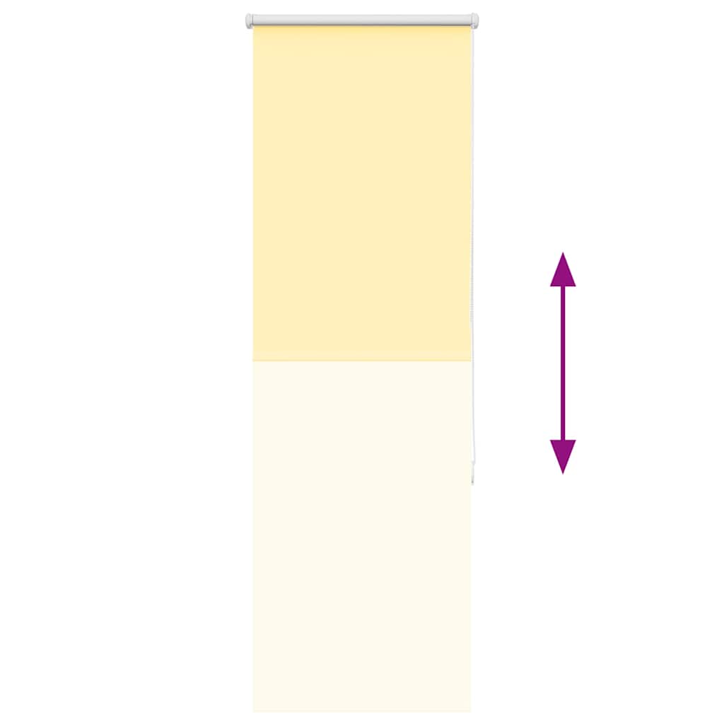 vidaXL Verdunkelungsrollo Gelb 50x175 cm Stoffbreite 45,7 cm Polyester
