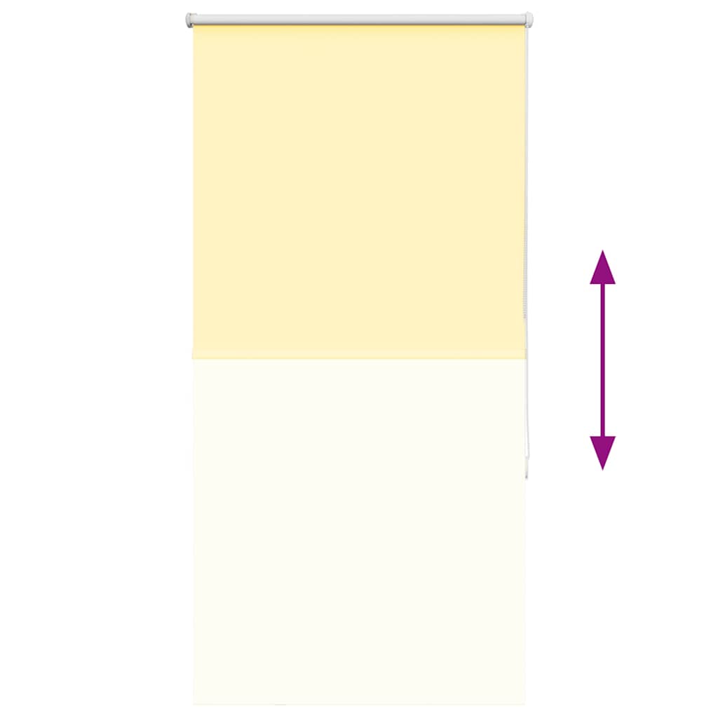 vidaXL Verdunkelungsrollo Gelb 70x175 cm Stoffbreite 65,7 cm Polyester