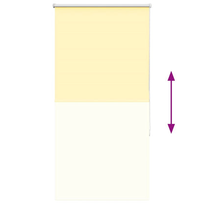 vidaXL Verdunkelungsrollo Gelb 75x175 cm Stoffbreite 70,7 cm Polyester