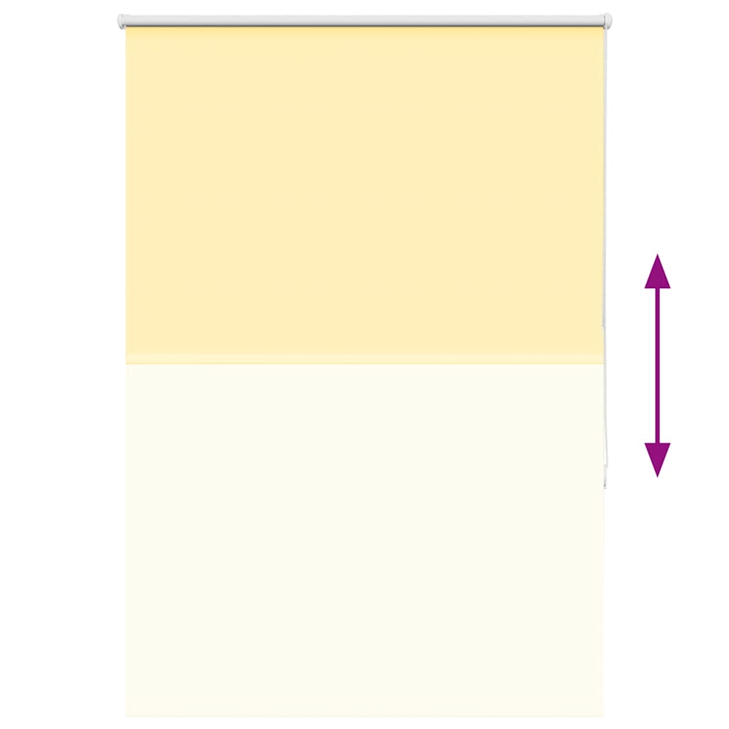 vidaXL Verdunkelungsrollo Gelb 100x175cm Stoffbreite 95,7 cm Polyester