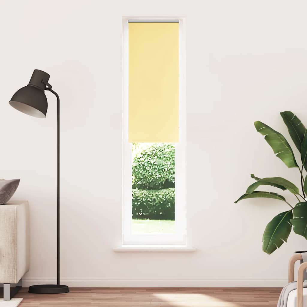vidaXL Verdunkelungsrollo Gelb 45x210 cm Stoffbreite 40,7 cm Polyester