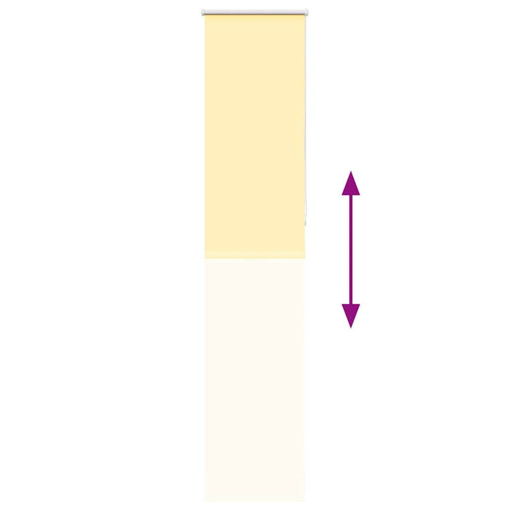 vidaXL Verdunkelungsrollo Gelb 60x210 cm Stoffbreite 55,7 cm Polyester