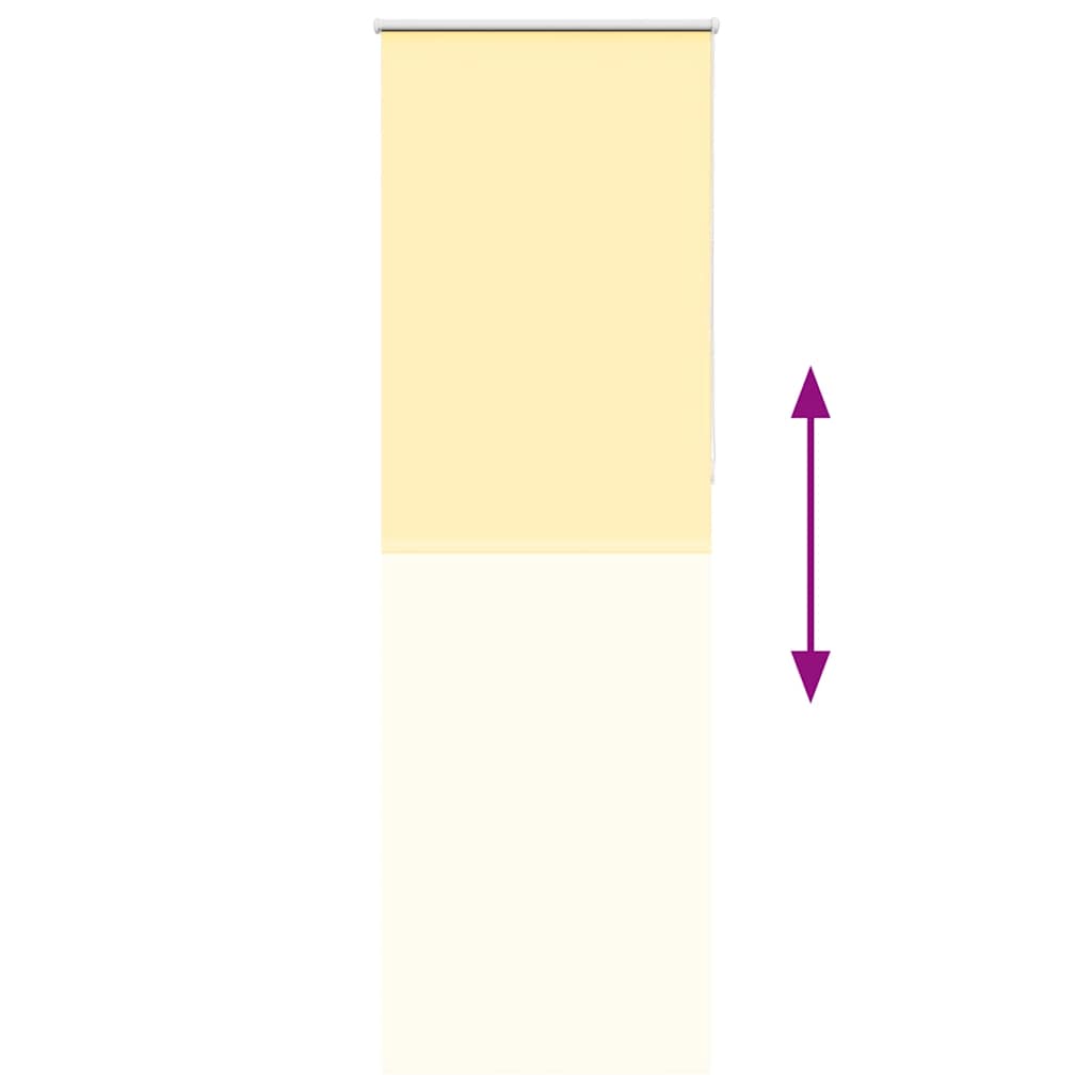 vidaXL Verdunkelungsrollo Gelb 65x210 cm Stoffbreite 60,7 cm Polyester