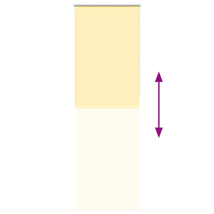 vidaXL Verdunkelungsrollo Gelb 65x210 cm Stoffbreite 60,7 cm Polyester