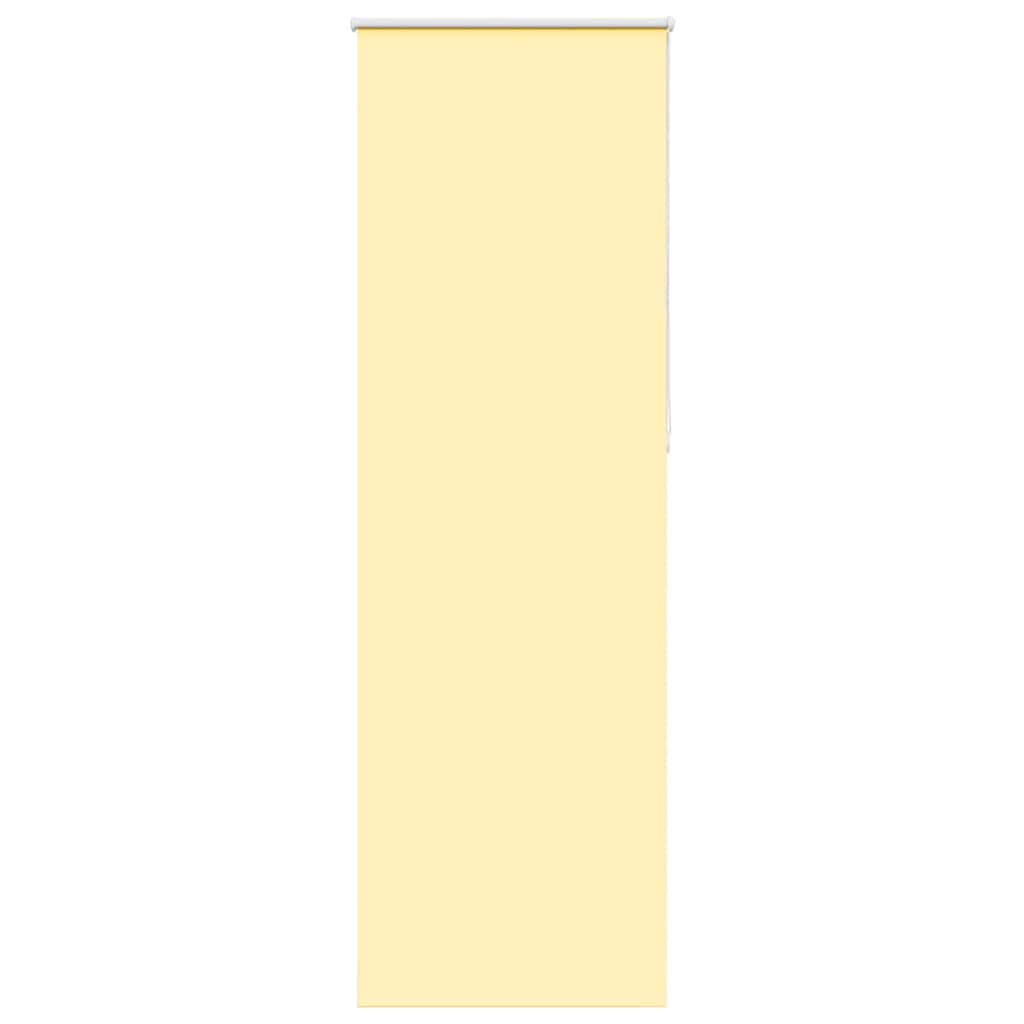 vidaXL Verdunkelungsrollo Gelb 75x210 cm Stoffbreite 70,7 cm Polyester
