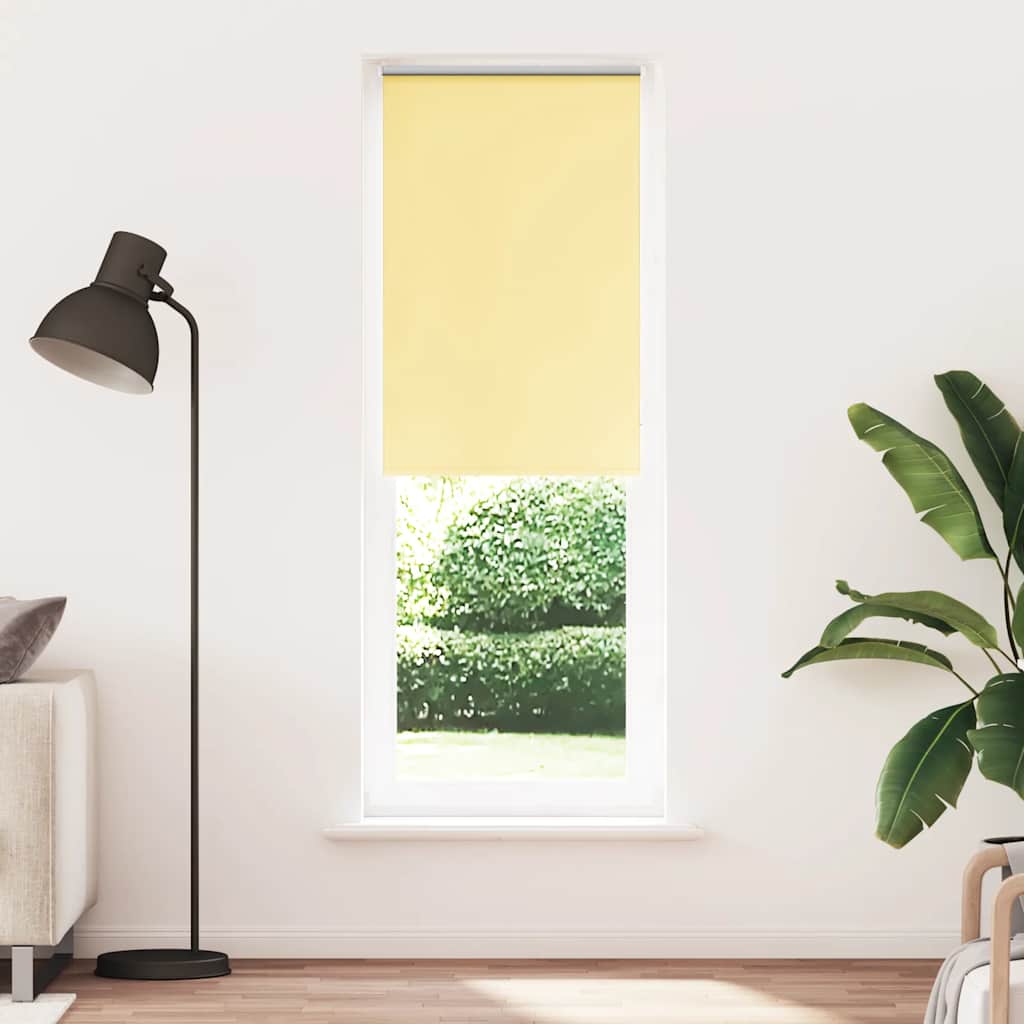 vidaXL Verdunkelungsrollo Gelb 75x210 cm Stoffbreite 70,7 cm Polyester