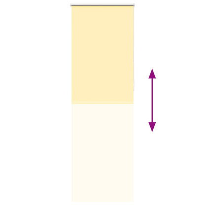 vidaXL Verdunkelungsrollo Gelb 75x210 cm Stoffbreite 70,7 cm Polyester