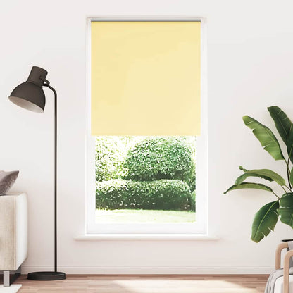 vidaXL Verdunkelungsrollo Gelb 90x210 cm Stoffbreite 85,7 cm Polyester
