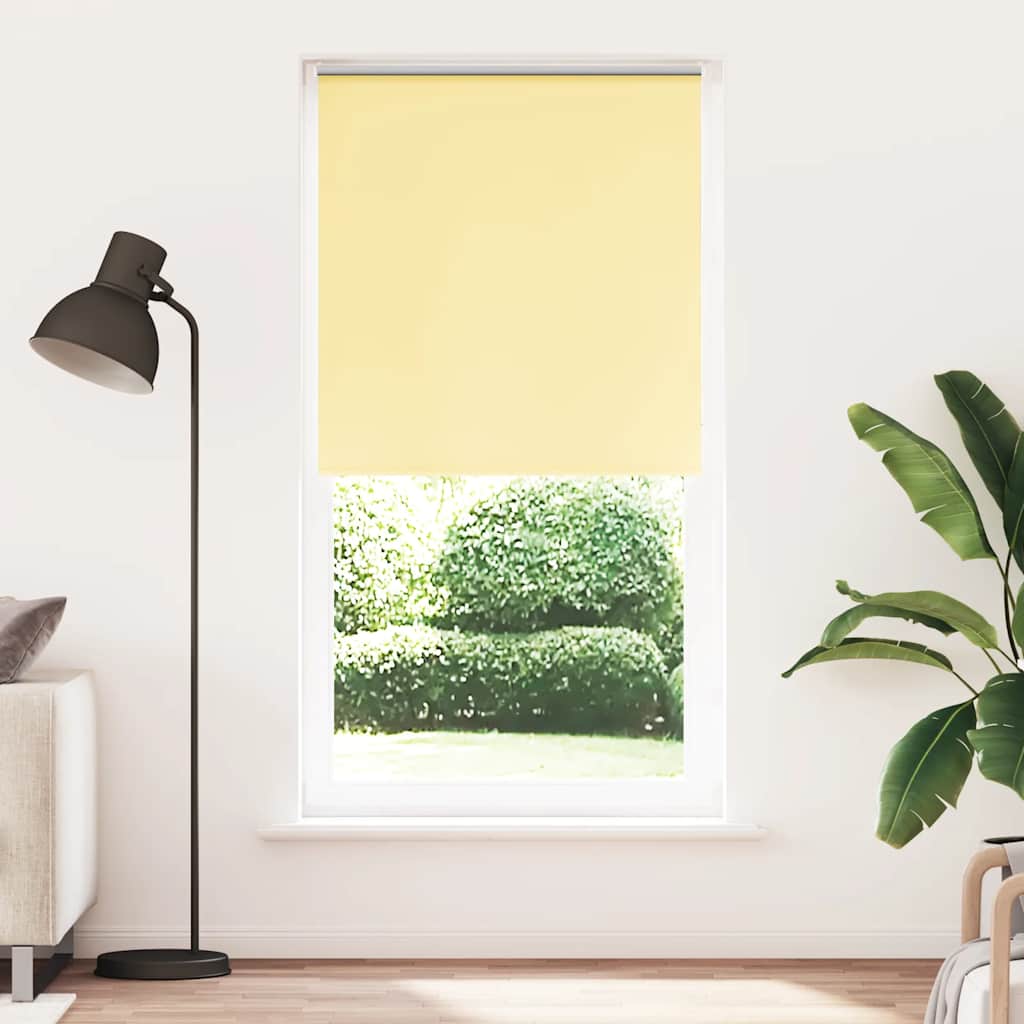 vidaXL Verdunkelungsrollo Gelb 95x210 cm Stoffbreite 90,7 cm Polyester