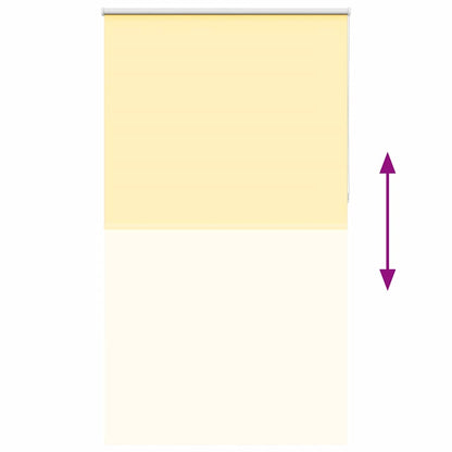 vidaXL Verdunkelungsrollo Gelb 120x210cm Stoffbreite 116,6cm Polyester