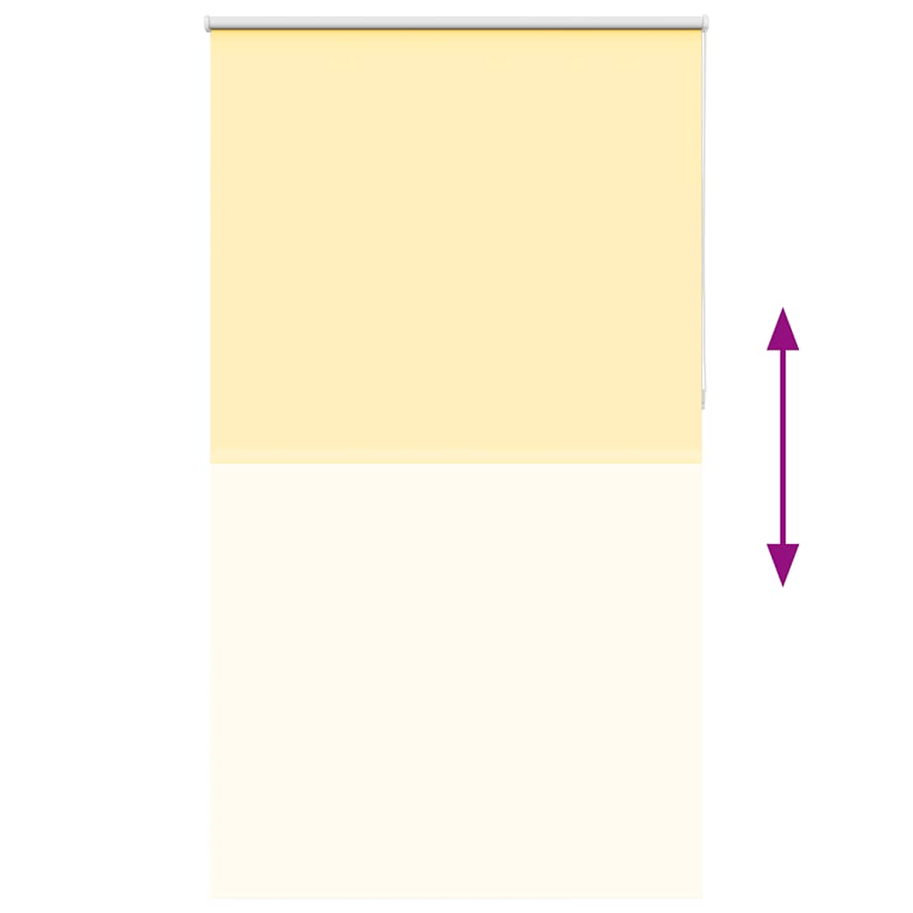 Verdunkelungsrollo Gelb 125x210cm Stoffbreite 121,6cm Polyester