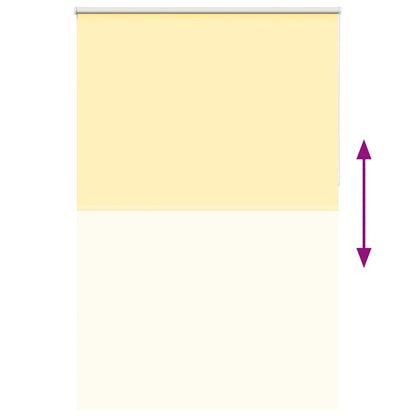 vidaXL Verdunkelungsrollo Gelb 145x210cm Stoffbreite 141,6cm Polyester