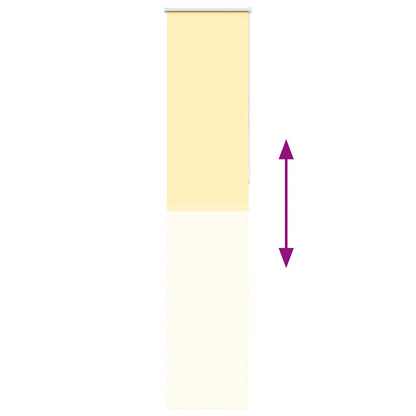 Verdunkelungsrollo Gelb 50x230 cm Stoffbreite 45,7 cm Polyester