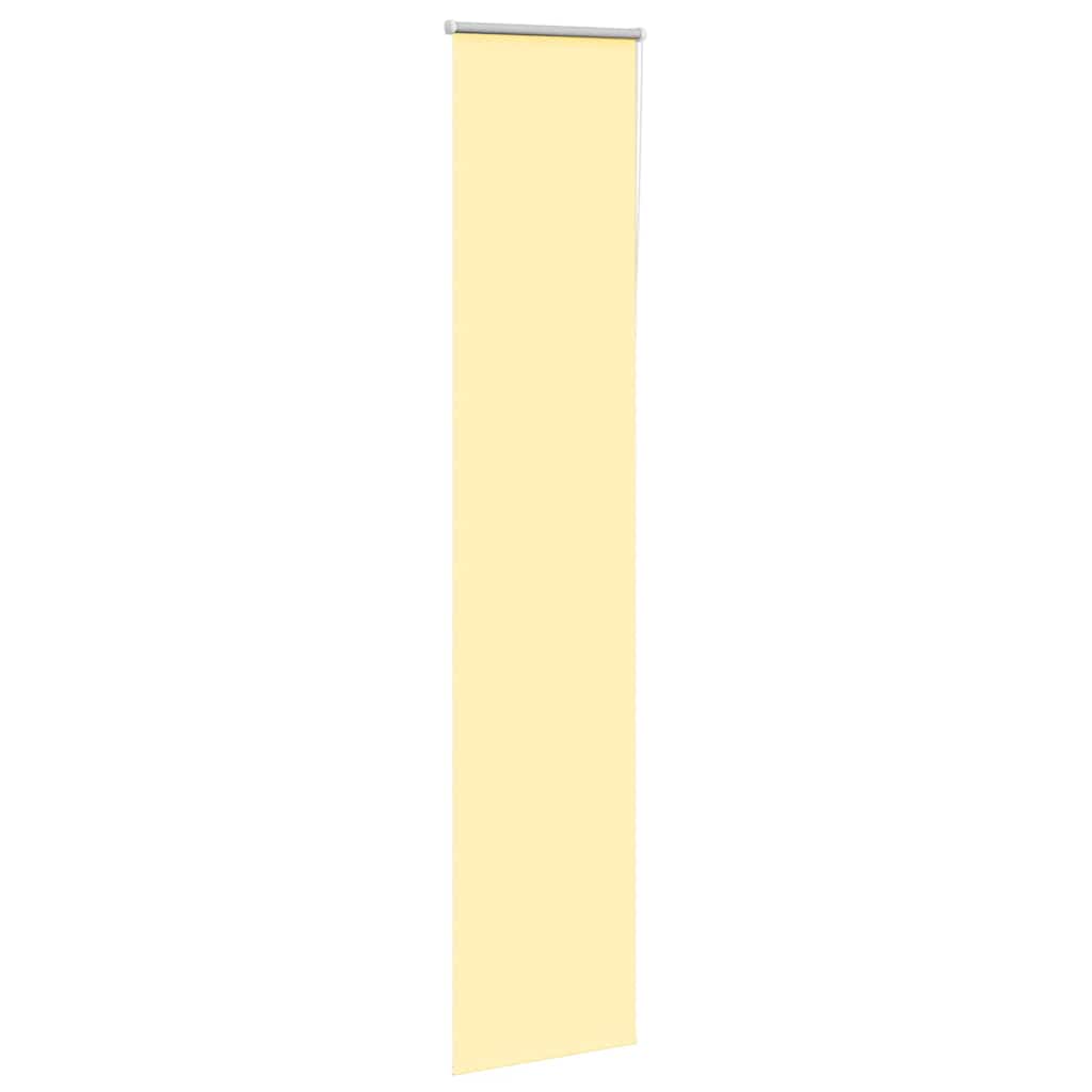 vidaXL Verdunkelungsrollo Gelb 55x230 cm Stoffbreite 50,7 cm Polyester