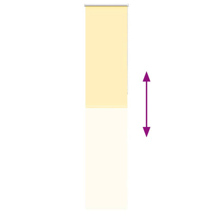 vidaXL Verdunkelungsrollo Gelb 60x230 cm Stoffbreite 55,7 cm Polyester