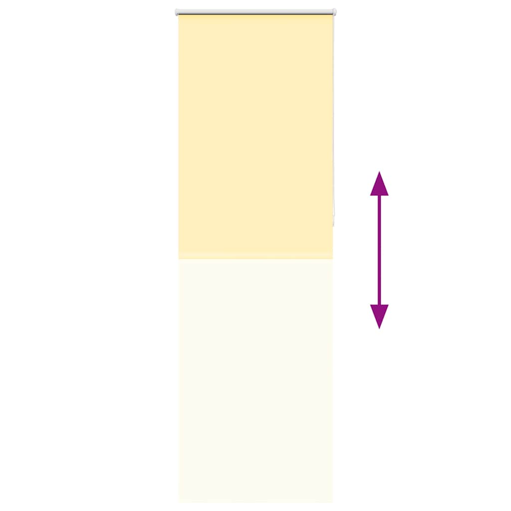 vidaXL Verdunkelungsrollo Gelb 80x230 cm Stoffbreite 75,7 cm Polyester