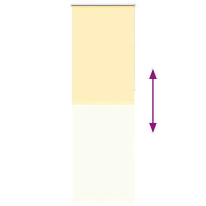 vidaXL Verdunkelungsrollo Gelb 80x230 cm Stoffbreite 75,7 cm Polyester