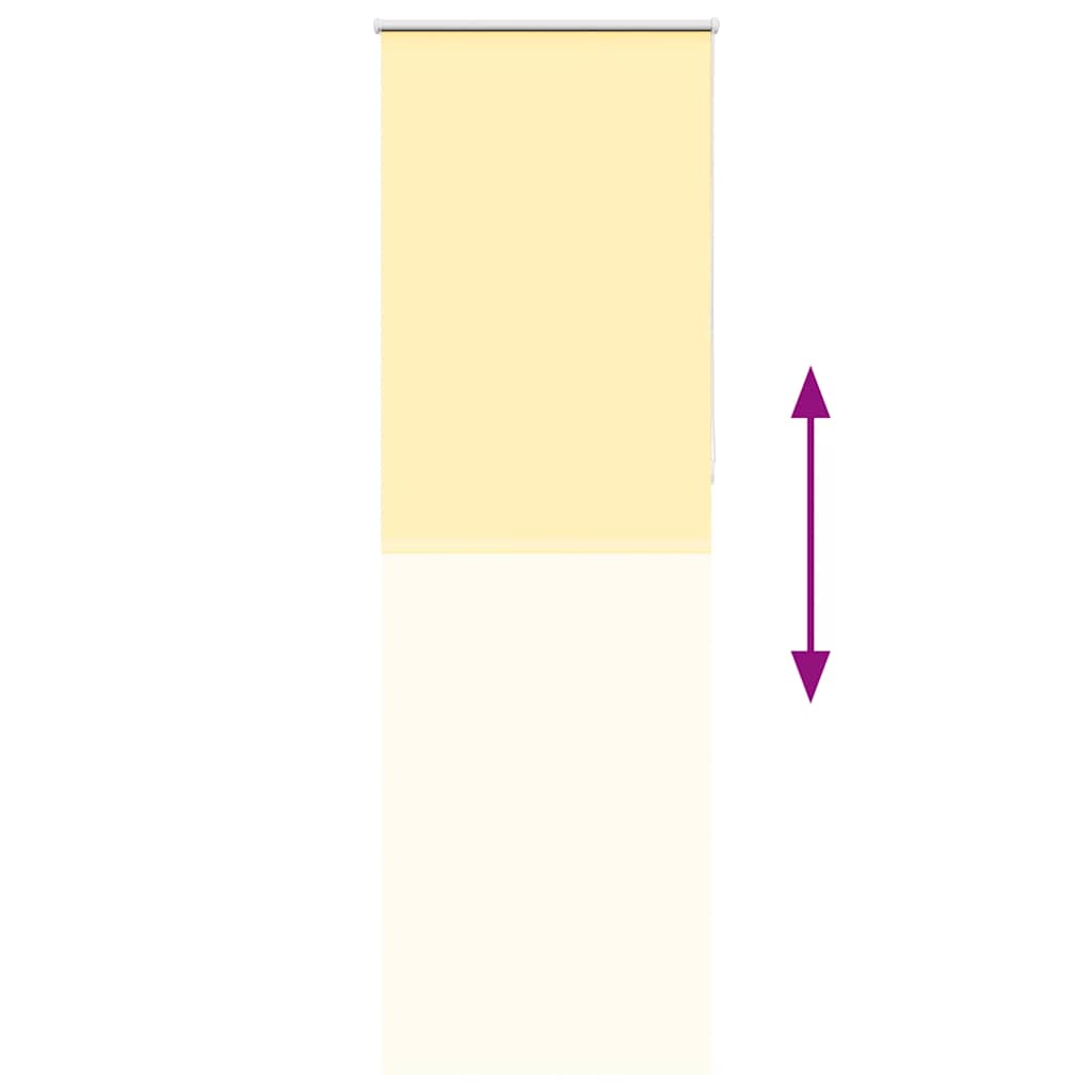 vidaXL Verdunkelungsrollo Gelb 85x230 cm Stoffbreite 80,7 cm Polyester