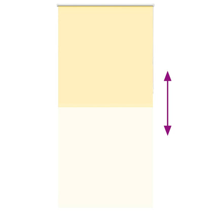 vidaXL Verdunkelungsrollo Gelb 90x230 cm Stoffbreite 85,7 cm Polyester