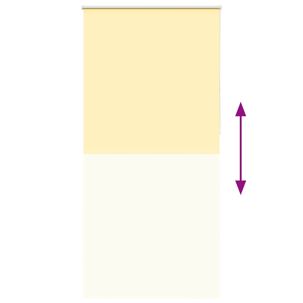 vidaXL Verdunkelungsrollo Gelb 95x230 cm Stoffbreite 90,7 cm Polyester