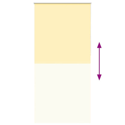 vidaXL Verdunkelungsrollo Gelb 95x230 cm Stoffbreite 90,7 cm Polyester
