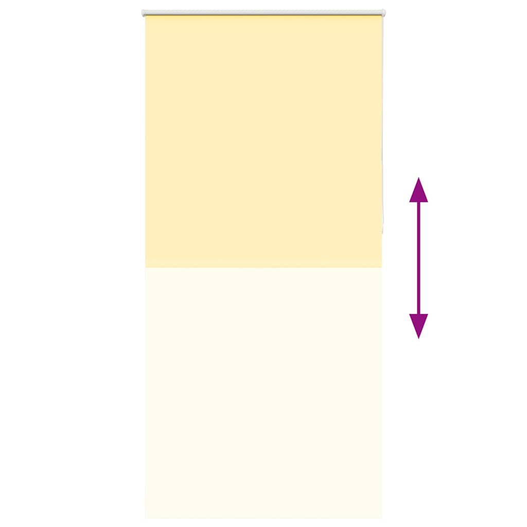 vidaXL Verdunkelungsrollo Gelb 110x230cm Stoffbreite 105,7cm Polyester