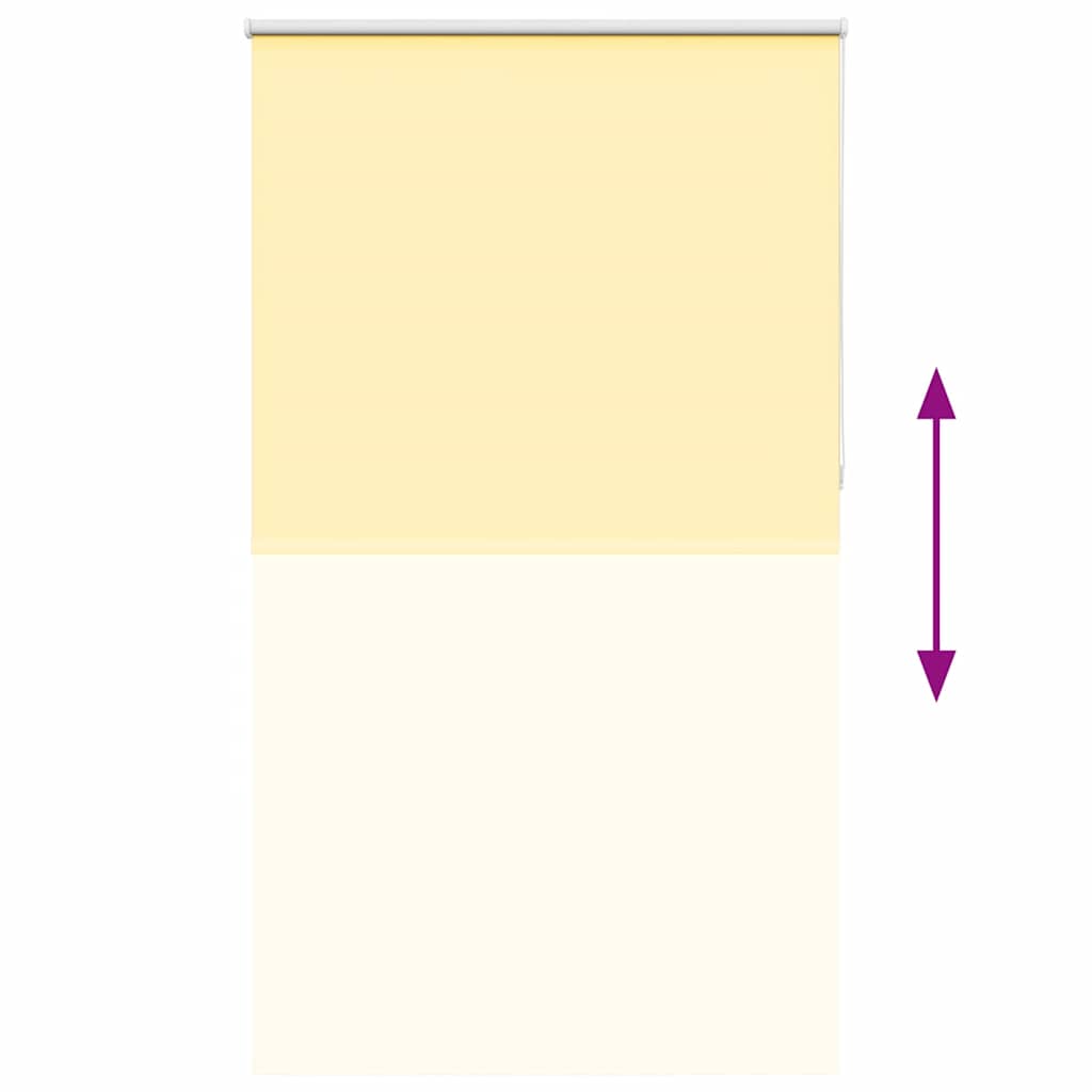 vidaXL Verdunkelungsrollo Gelb 130x230cm Stoffbreite 126,6cm Polyester