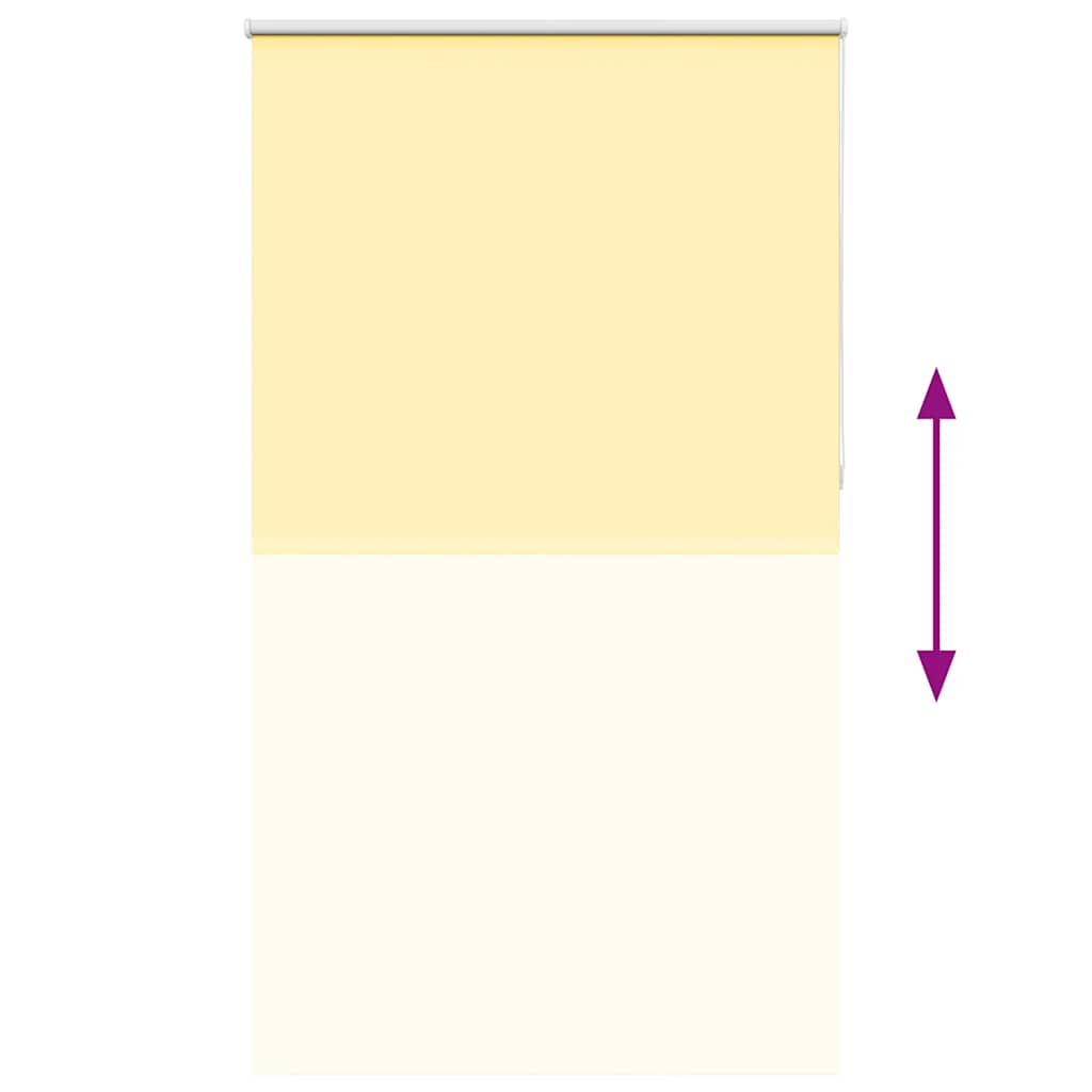 vidaXL Verdunkelungsrollo Gelb 135x230cm Stoffbreite 131,6cm Polyester