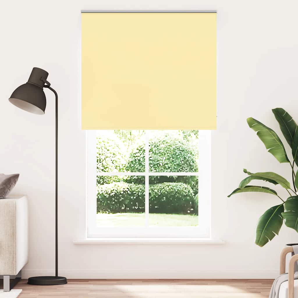 vidaXL Verdunkelungsrollo Gelb 140x230cm Stoffbreite 136,6cm Polyester