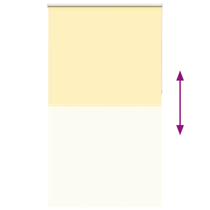 vidaXL Verdunkelungsrollo Gelb 140x230cm Stoffbreite 136,6cm Polyester