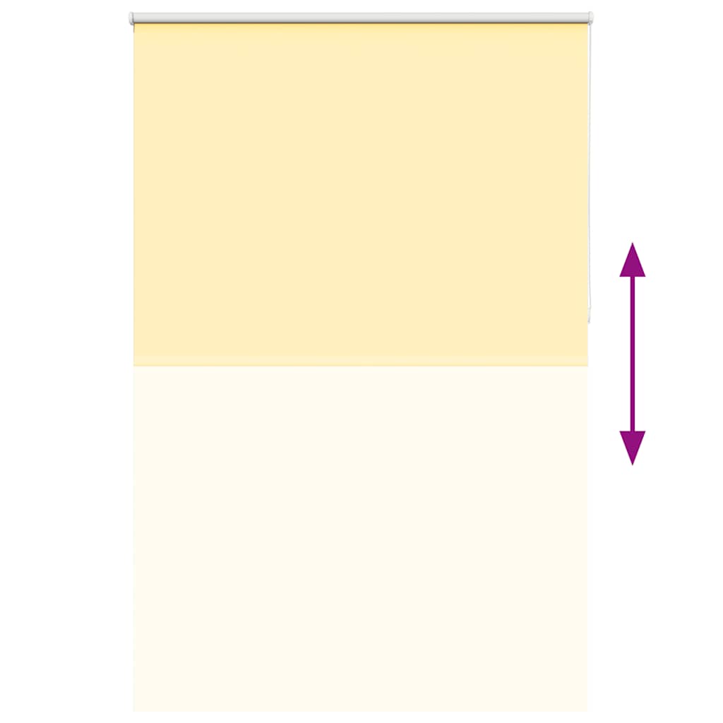 vidaXL Verdunkelungsrollo Gelb 160x230cm Stoffbreite 156,6cm Polyester