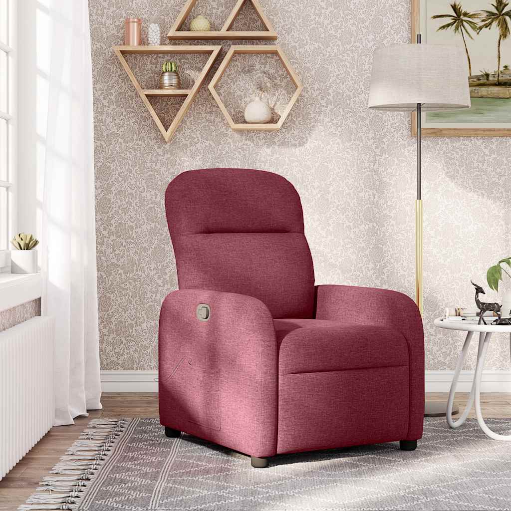 vidaXL Relaxsessel Weinrot Stoff
